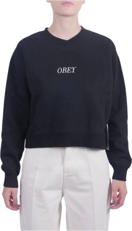 Obey Sweatshirts Zwart Dames