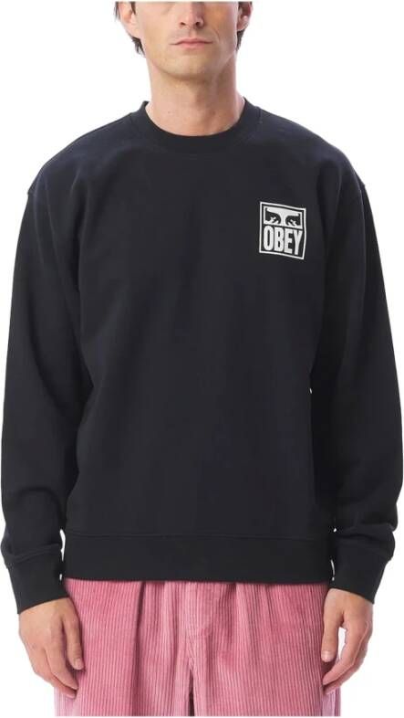 Obey Sweatshirts Zwart Heren