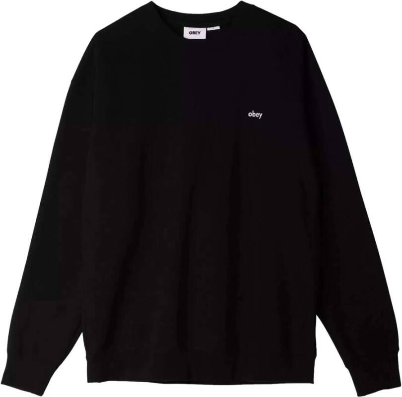 Obey Maxi Logo Sweater Black Heren