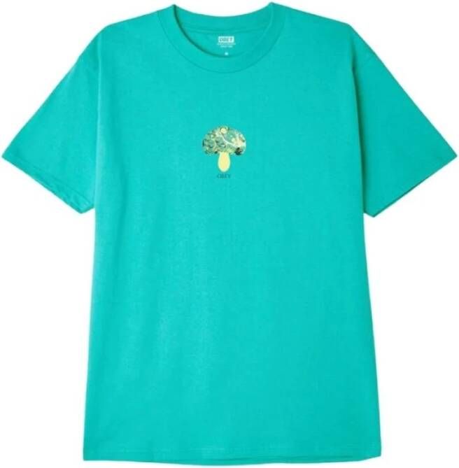 Obey Shirts Groen Dames Kledingwinkel