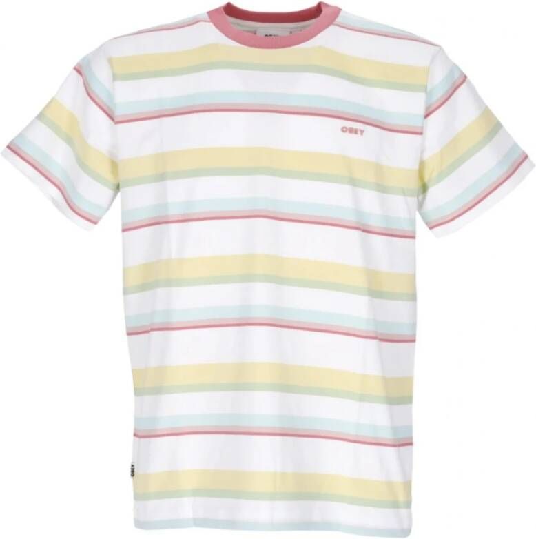Obey t-shirt White Heren
