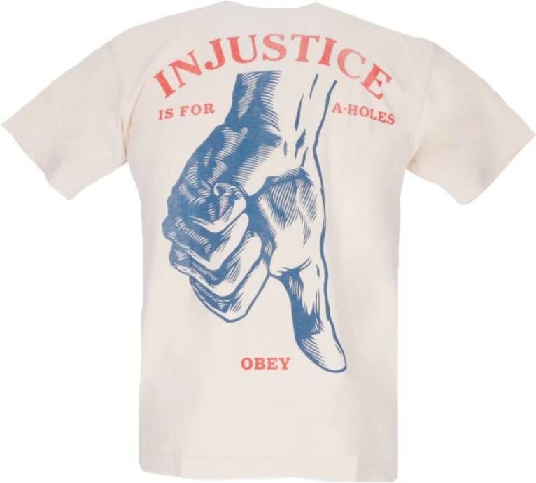 Obey T-shirts Beige Heren