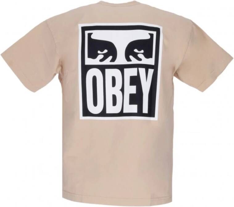 Obey T-shirts Beige Heren