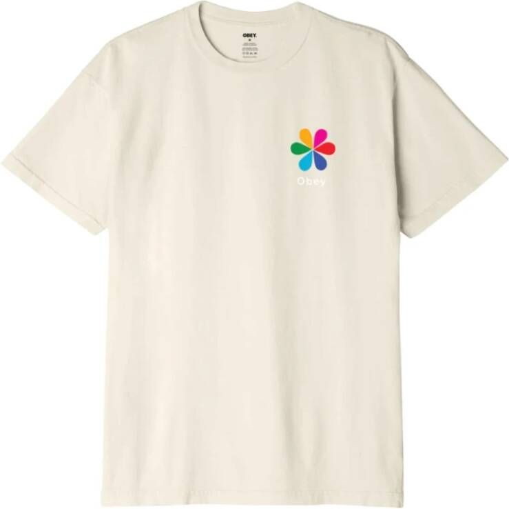 Obey Sago Heren T-shirt Korte Mouw Beige Heren