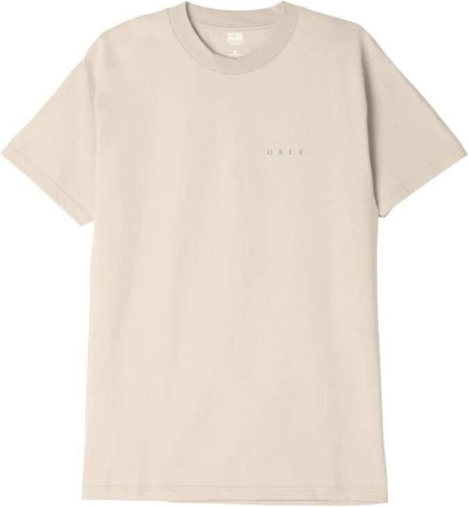 Obey T-Shirts Beige Heren