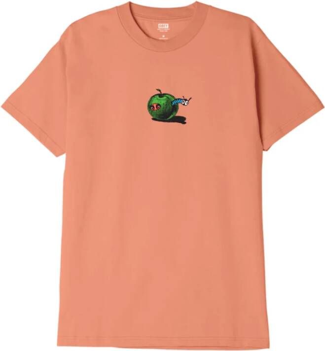 Obey Klassieke Apple Worm Tee Oranje Heren