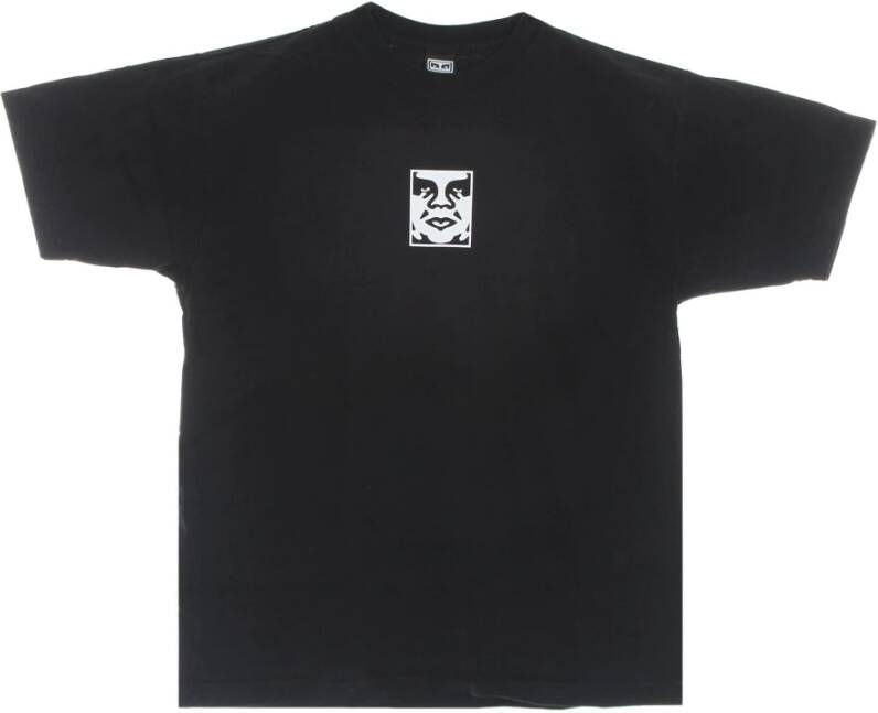 Obey T-Shirts Zwart Heren