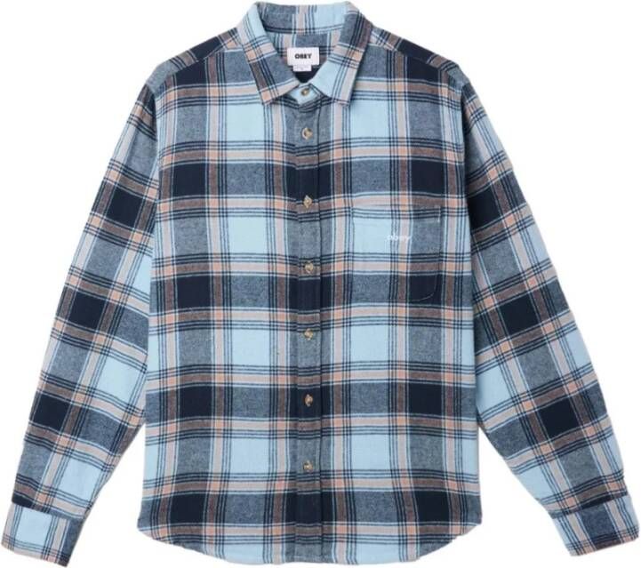 Obey Tartan Overhemd Meerkleurig Heren