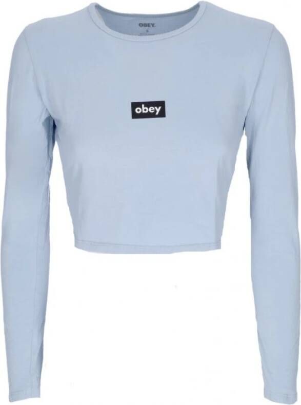 Obey Tops met lange mouwen Blauw Dames