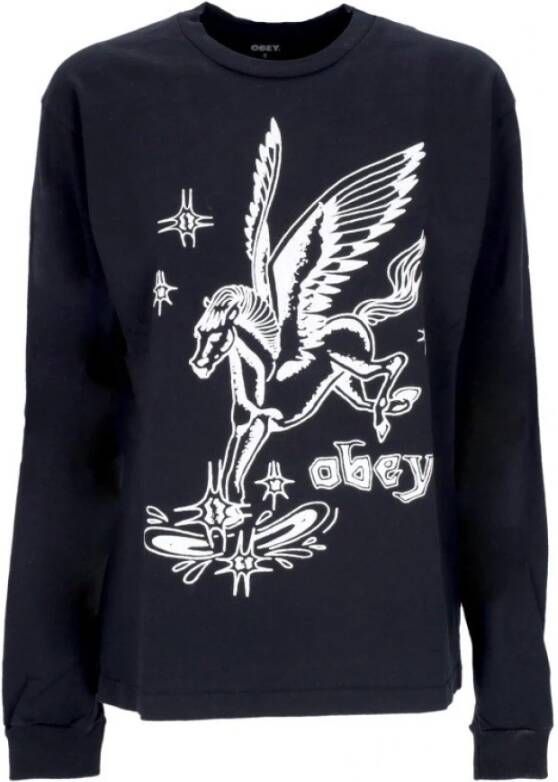 Obey Tops met lange mouwen Zwart Dames