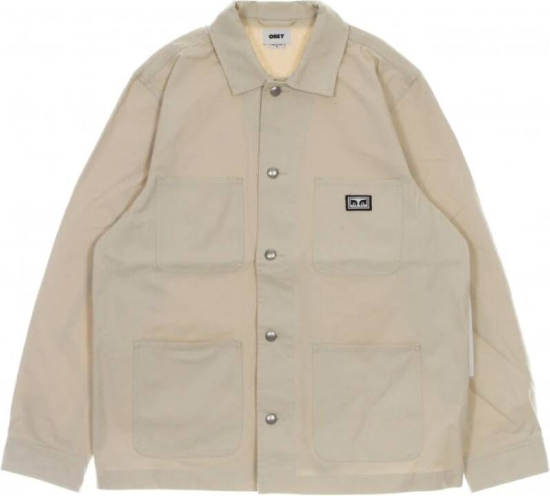 Obey Workwear Estate Jacket Beige Heren