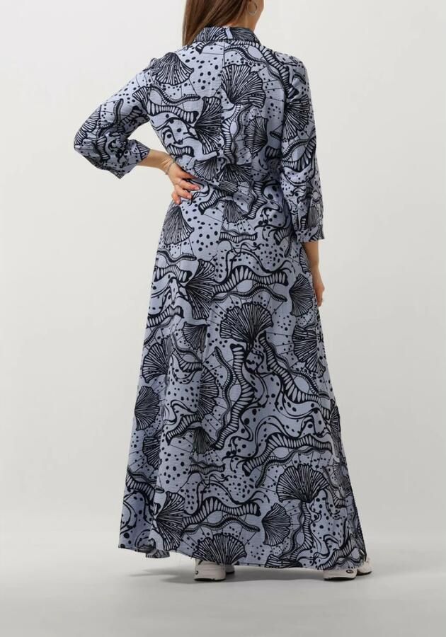 Object Blauwe Midi Overhemdjurk voor de Zomer Multicolor Dames - Foto 2