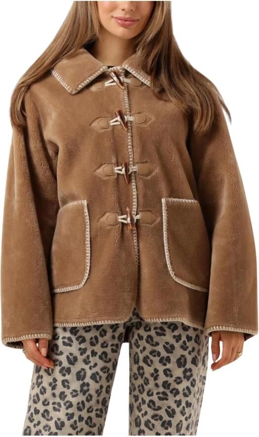 Object Bruine Nep Bont Winterjas Brown Dames - Foto 3