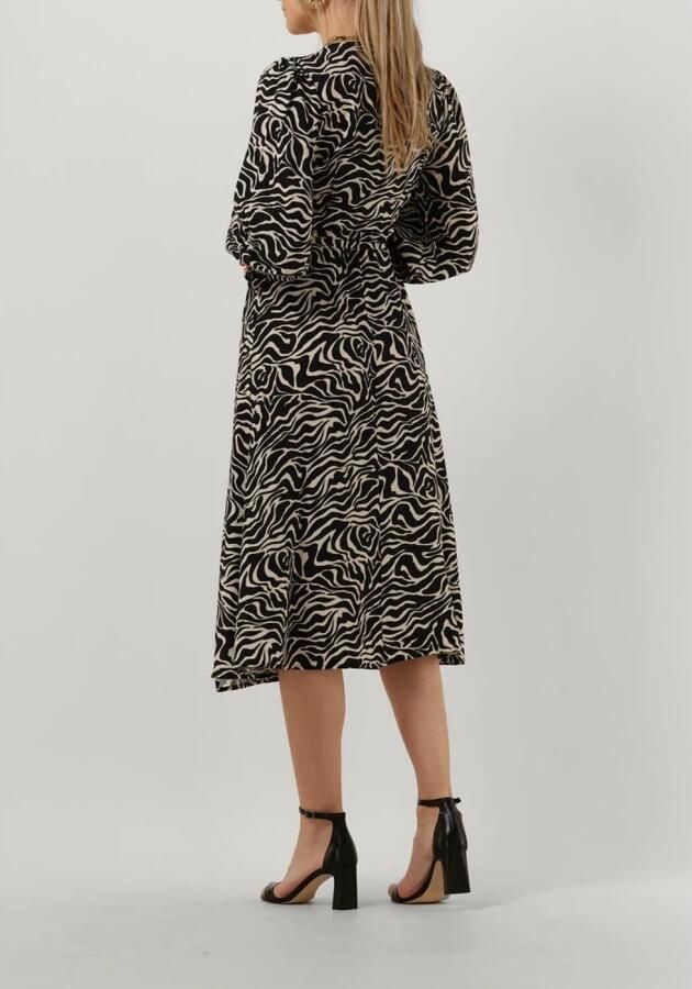 Object Dames Jurken Objleonora L s Wrap Midi Dress Black Dames - Foto 4