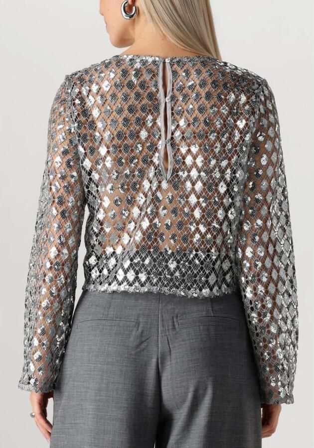 OBJECT Dames Tops & T-shirts Objgitte Lo L s Top 136 Zilver - Foto 2