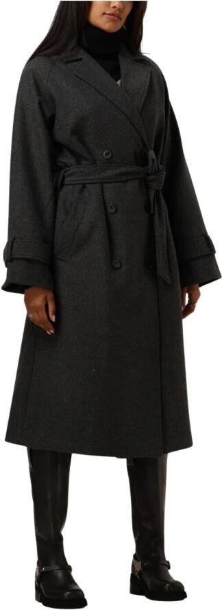 Object Grijze Mantel met Lange Mouwen voor Vrouwen Gray Dames - Foto 7