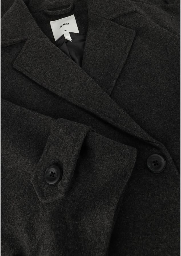 Object Grijze Mantel met Lange Mouwen voor Vrouwen Gray Dames - Foto 5