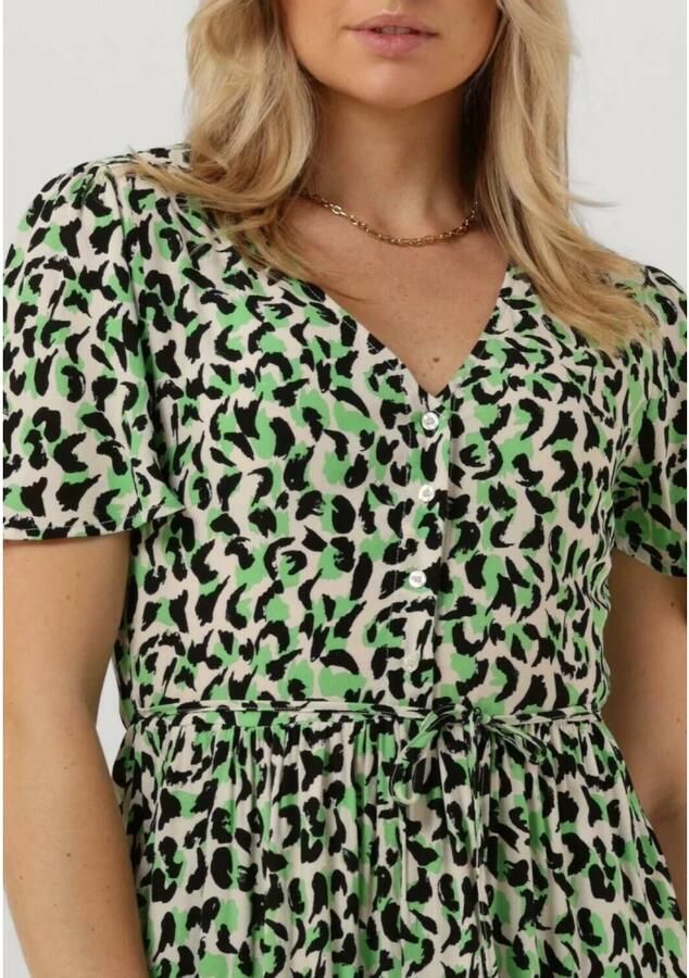 Object Groene Midi Jurk Objisabella 2 4 Multicolor Dames - Foto 2