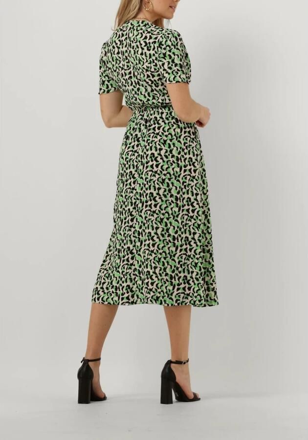 Object Groene Midi Jurk Objisabella 2 4 Multicolor Dames - Foto 3