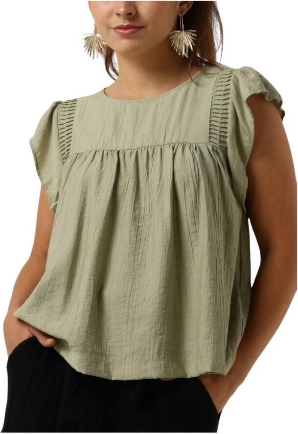 OBJECT Dames Tops & T-shirts Objcatja Re S l Top Groen - Foto 3