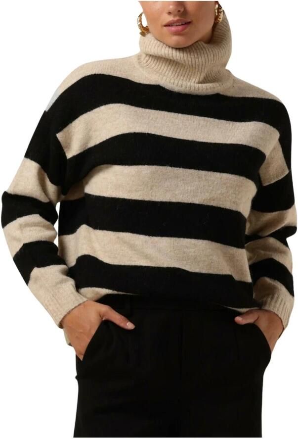 OBJECT Dames Truien & Vesten Objminna L s Rollneck Knit Pullover Noos Beige - Foto 6