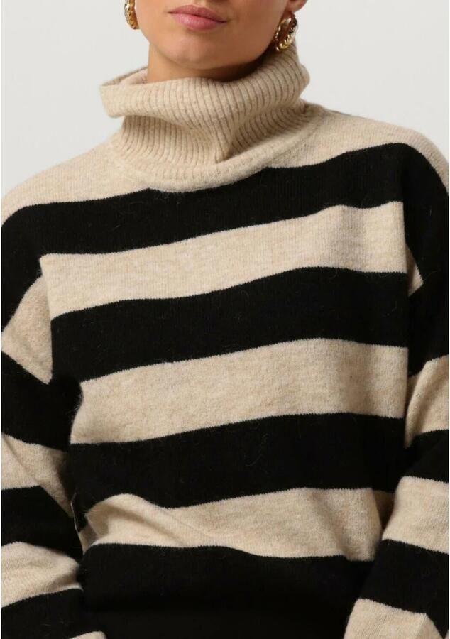 OBJECT Dames Truien & Vesten Objminna L s Rollneck Knit Pullover Noos Beige - Foto 4