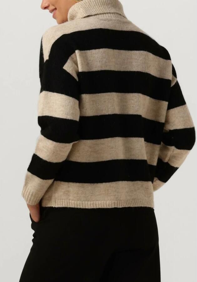 OBJECT Dames Truien & Vesten Objminna L s Rollneck Knit Pullover Noos Beige - Foto 5