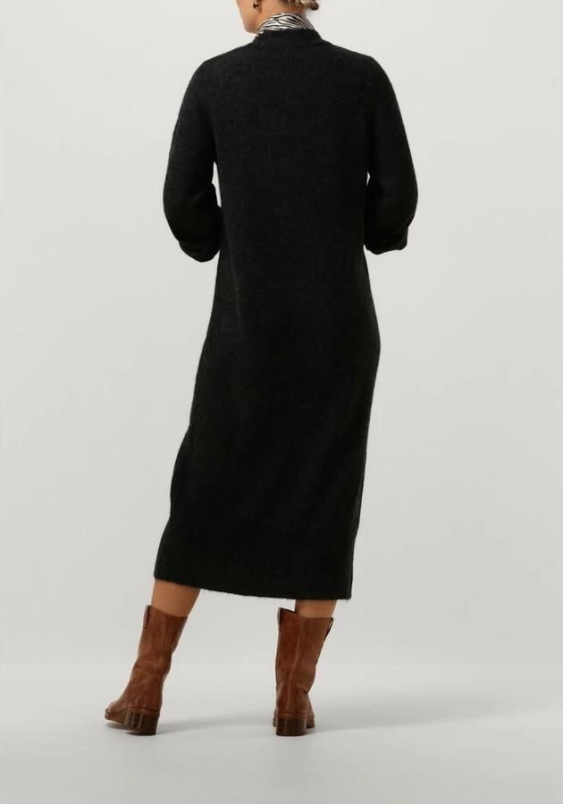 OBJECT Dames Jurken Objgeromia L s O-neck Knit Donkergrijs - Foto 2