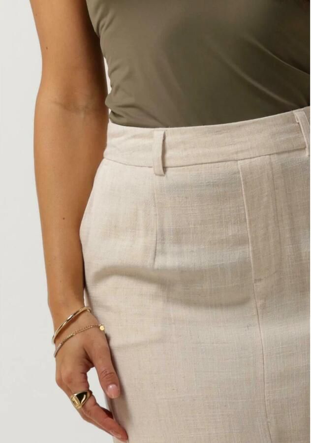 Object Zand Midirok Must-Have Stijlvol Trendy Beige Dames