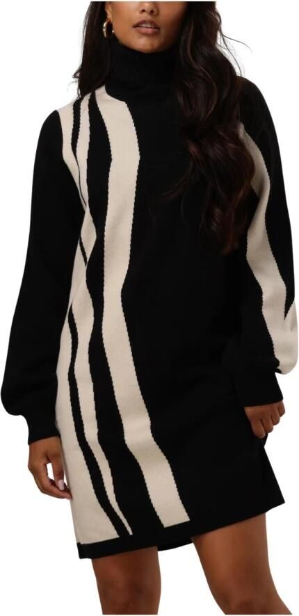 OBJECT Dames Jurken Objray L s Knit Rollneck Dress Zwart - Foto 7