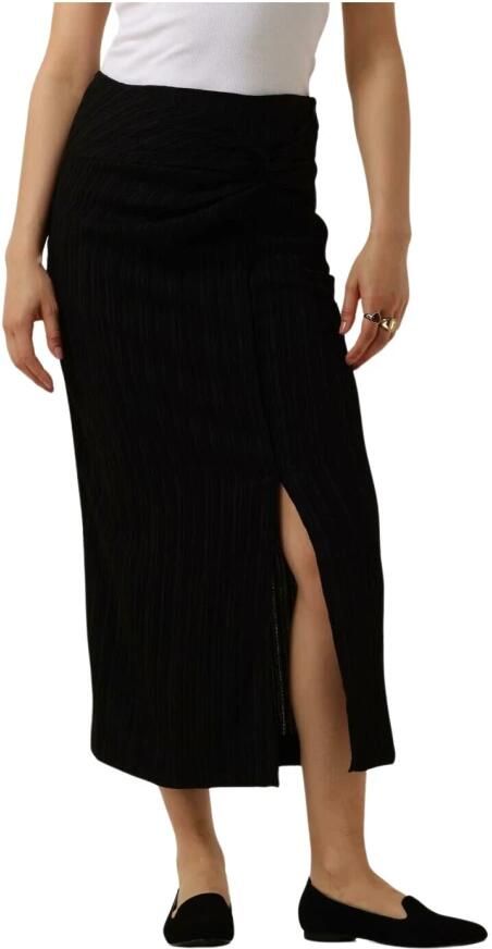 Object Zwarte Midi Rok voor Vrouwen Black Dames - Foto 3