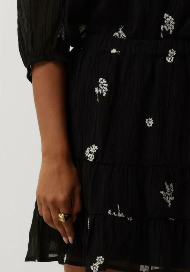 Object Zwarte Minirok Trendy Stijl Black Dames