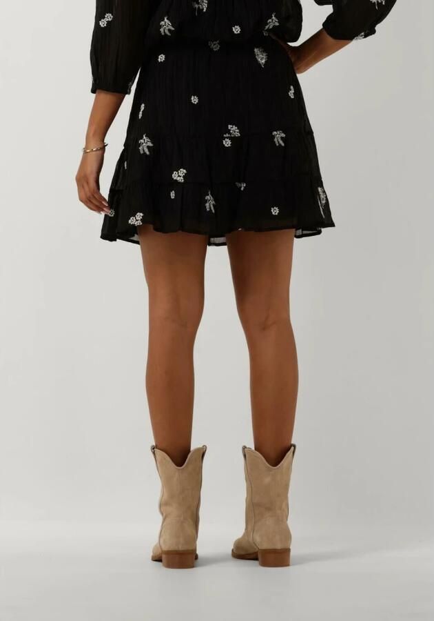 Object Zwarte Minirok Trendy Stijl Black Dames - Foto 2