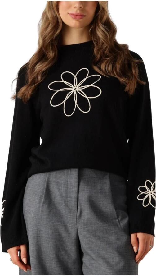 OBJECT Dames Truien & Vesten Objlaney Rubin Ls Pullover E Div Zwart - Foto 3