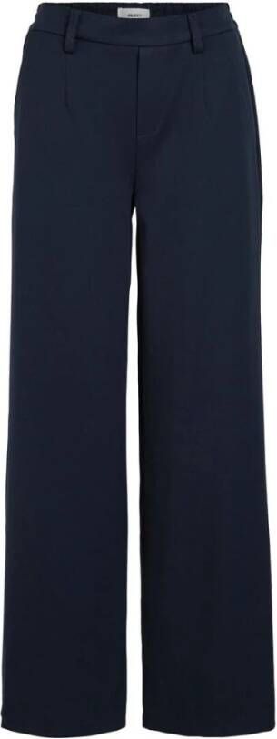 OBJECT Dames Broeken Objlisa Wide Pant Donkerblauw