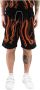 Octopus Zwarte Tracksuit Outline Shorts Black Heren - Thumbnail 1