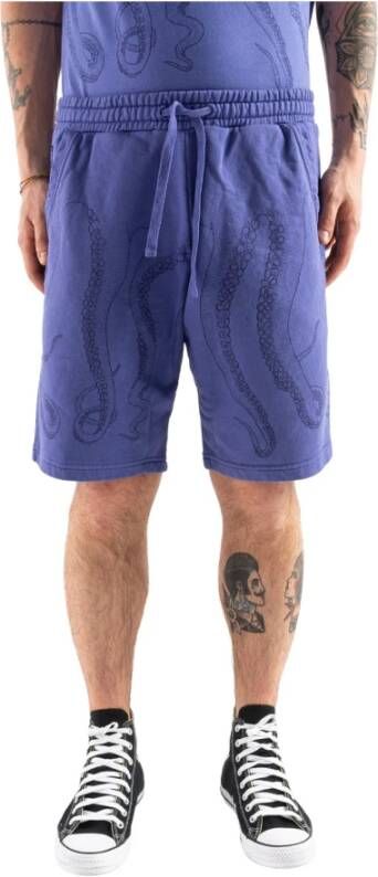 Octopus Casual shorts Paars Heren