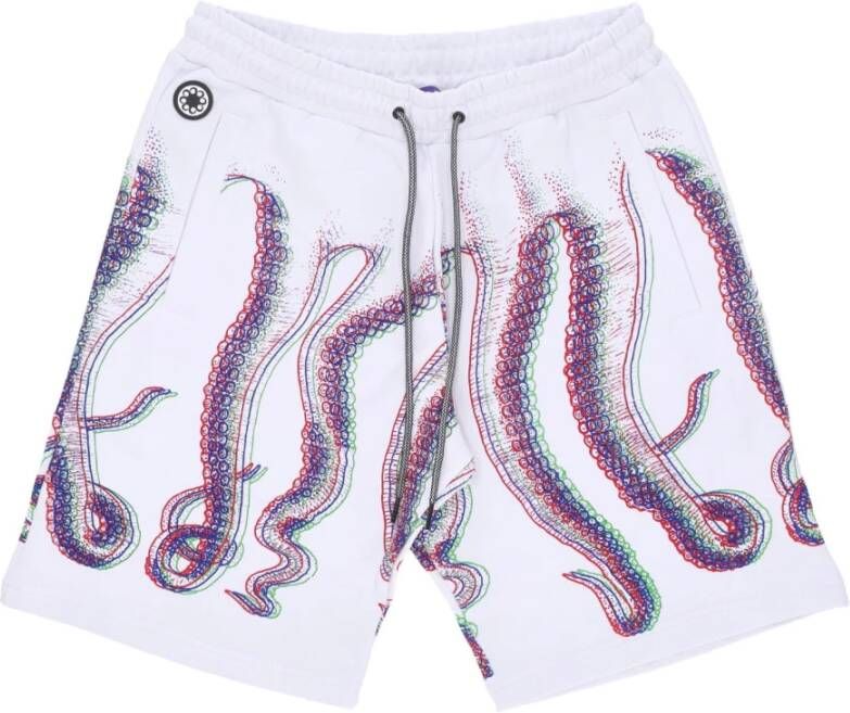 Octopus Casual Shorts White Heren