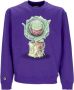 Octopus Crewneck sweatshirt voedt me Purple Heren - Thumbnail 1