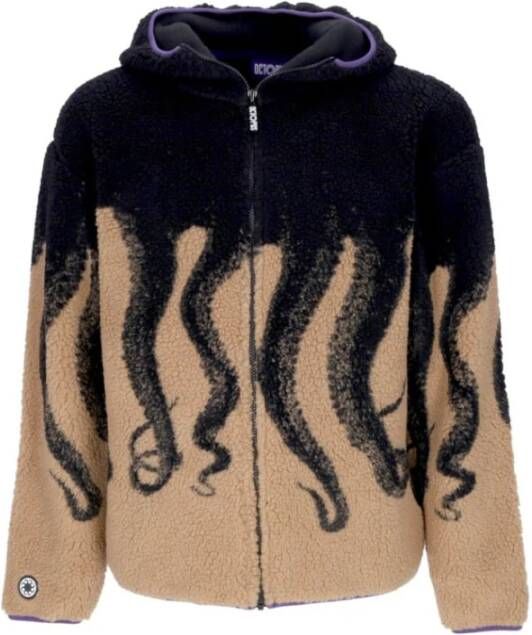 Octopus Shearlingjassen voor mannen Brown Heren