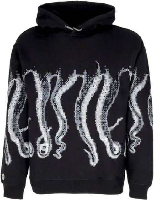 Octopus Hoodie gecensureerde schets Zwart Heren