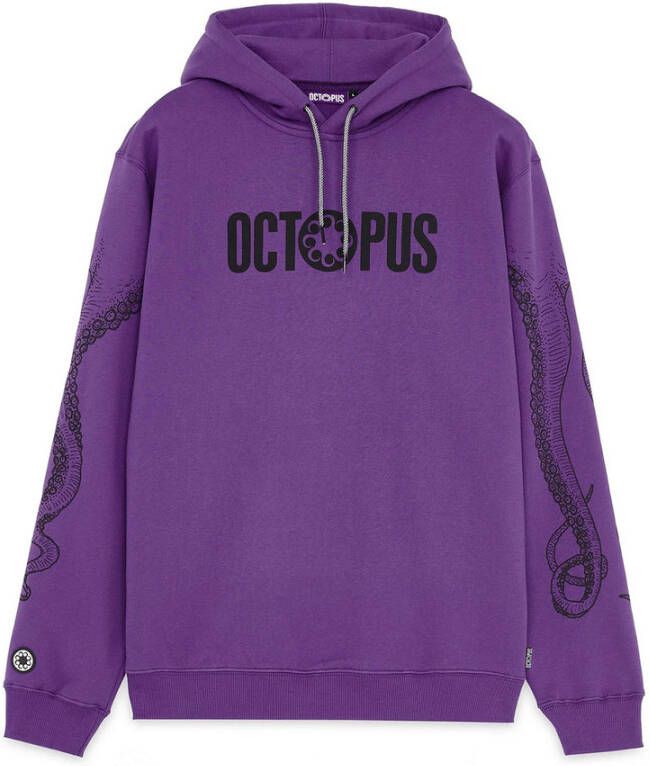 Octopus Hoodie Paars Heren