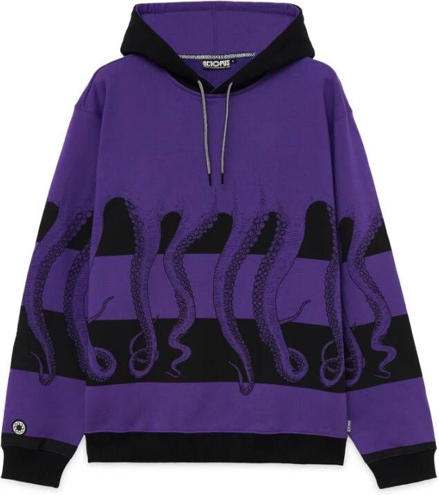 Octopus Hoodie Purple Heren
