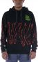 Octopus Zwarte Dripper Hoodie Lange Mouw Black Heren - Thumbnail 1