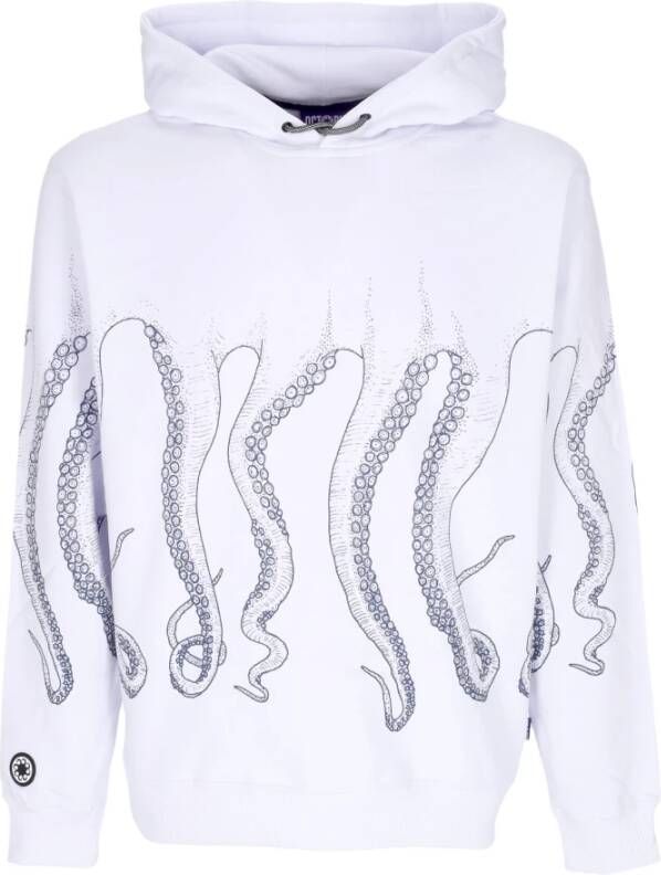 Octopus Hoodie White Heren