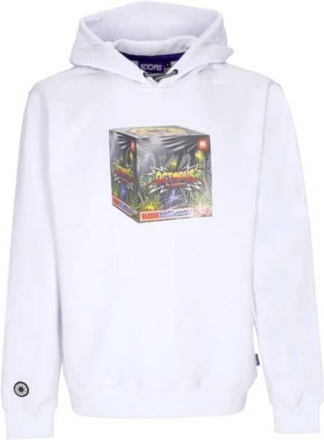 Octopus Hoodie White Heren