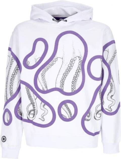 Octopus Hoodie White Heren