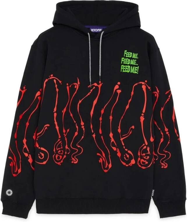 Octopus Hoodies Zwart Heren