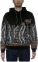 Octopus Zwarte Lichtgewicht Hoodie Bricks Multicolor Heren - Thumbnail 1