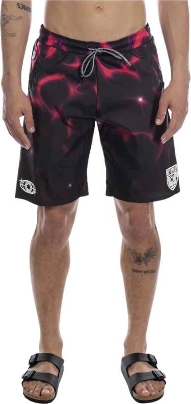 Octopus Zwarte Heren League Shorts Lichtgewicht Stof Black Heren